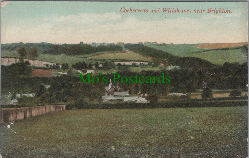 Sussex Postcard - Corkscrew and Withdeane, Near Brighton SW13040