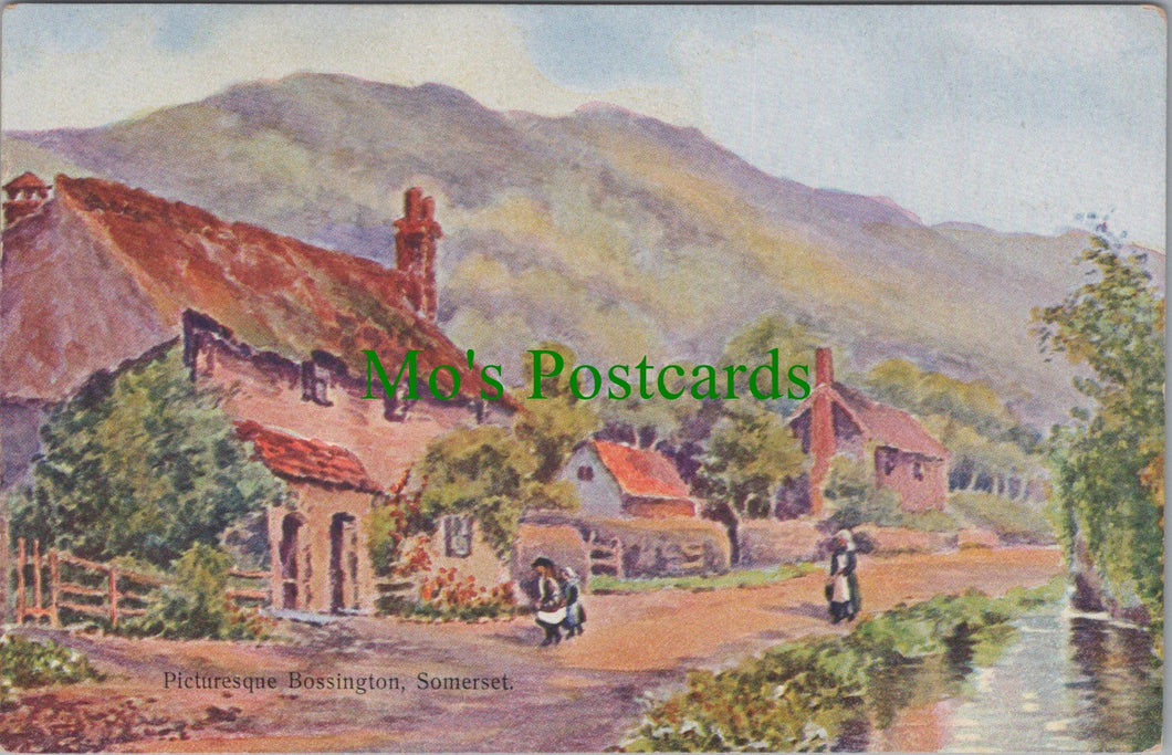 Somerset Postcard - Picturesque Bossington  SW13374