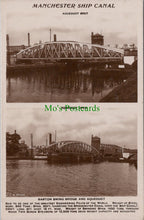 Load image into Gallery viewer, Lancashire Postcard - Manchester Ship Canal, Barton Swing Bridge   SW13385
