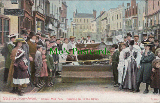 Warwickshire Postcard - Stratford-On-Avon, Annual Mop Fair  SW13390