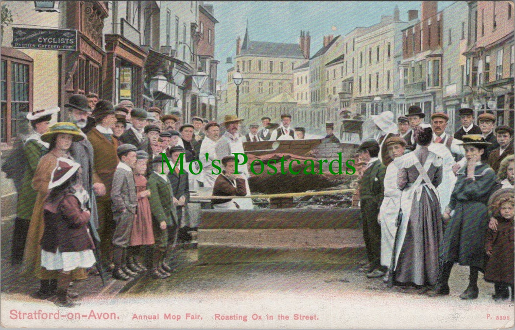 Warwickshire Postcard - Stratford-On-Avon, Annual Mop Fair  SW13390