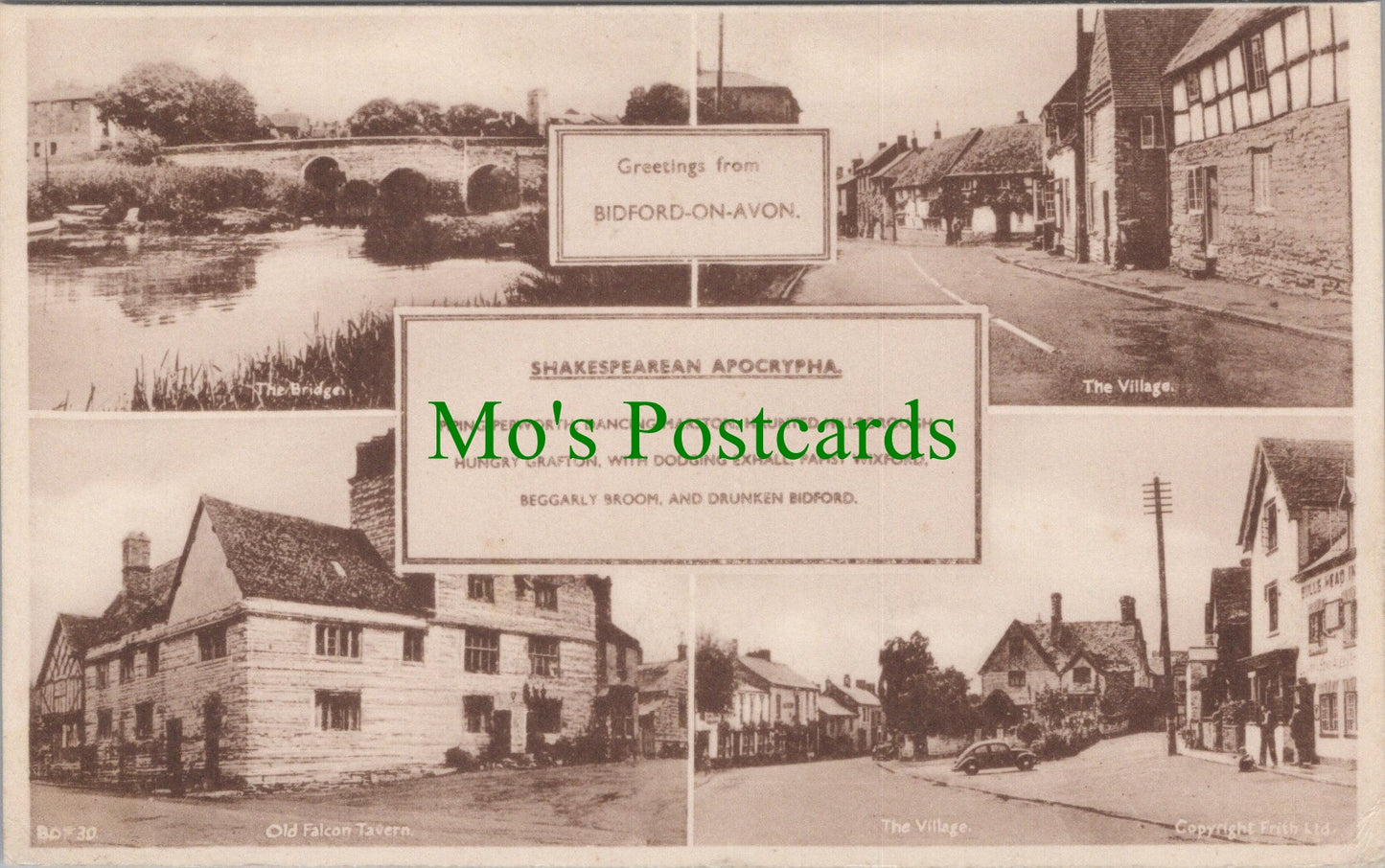 Warwickshire Postcard - Greetings From Bidford-On-Avon   SW13397