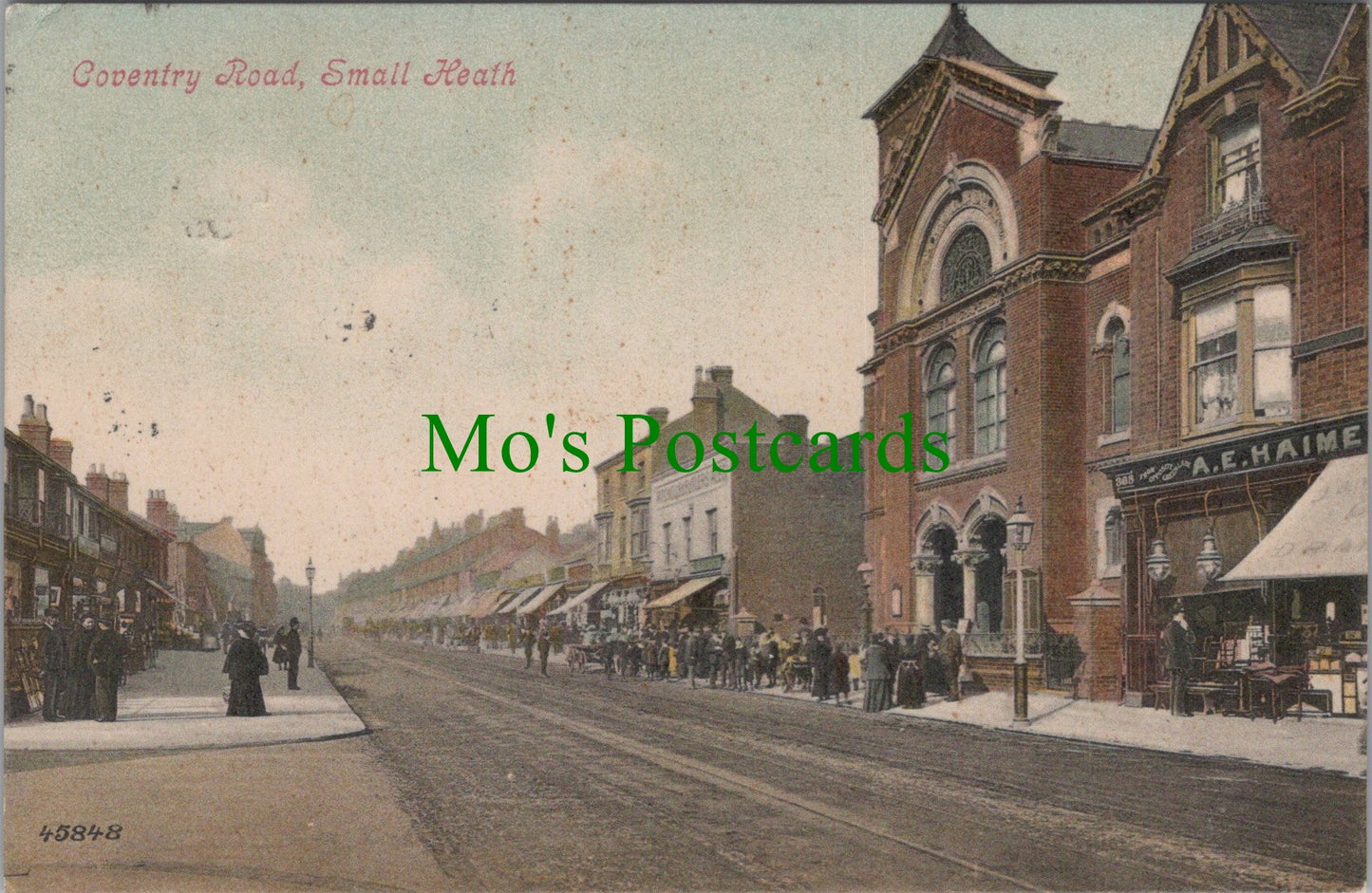 Warwickshire Postcard - Coventry Road, Small Heath, Birmingham  SW13401