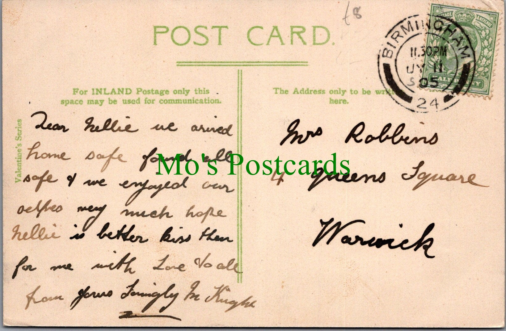 Warwickshire Postcard - Coventry Road, Small Heath, Birmingham  SW13401