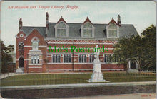 Load image into Gallery viewer, Warwickshire Postcard - Rugby Art Museum and Temple Library   SW13470
