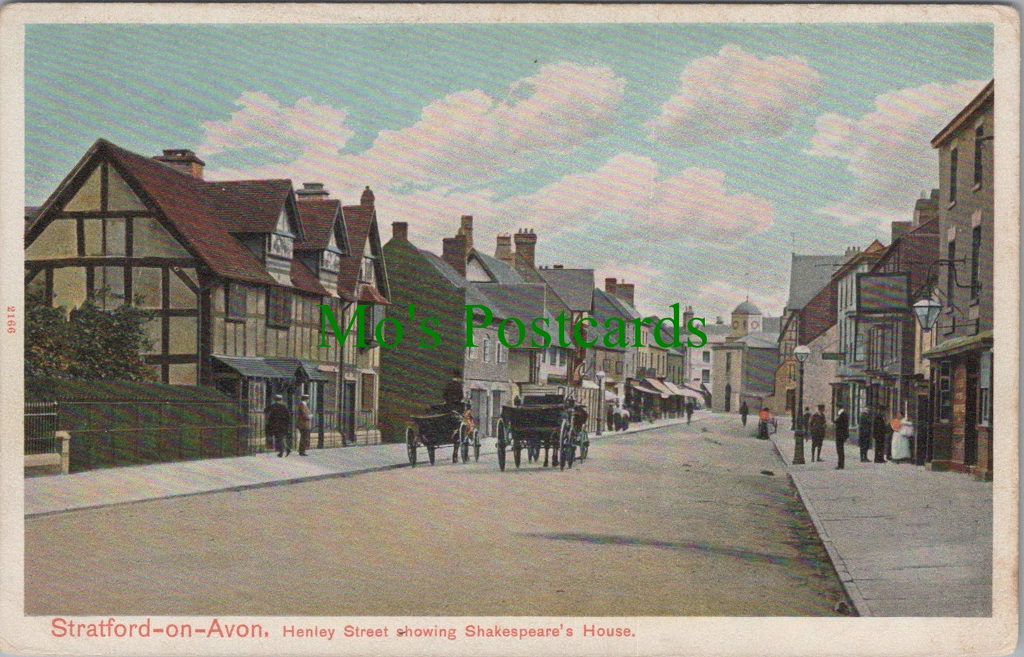 Warwickshire Postcard - Stratford-on-Avon, Henley Street   SW13473