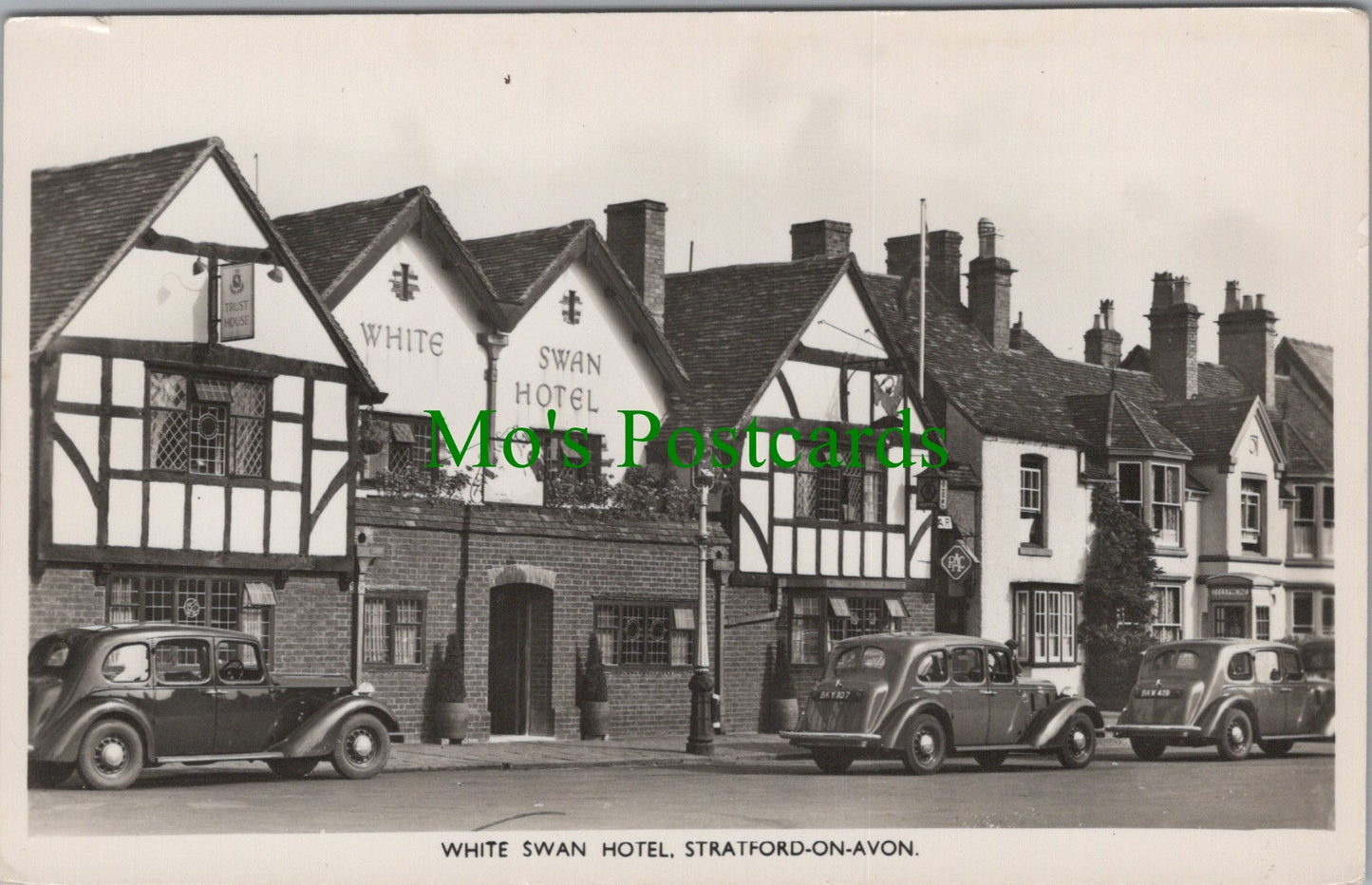 Warwickshire Postcard - Stratford-on-Avon, White Swan Hotel   SW13474
