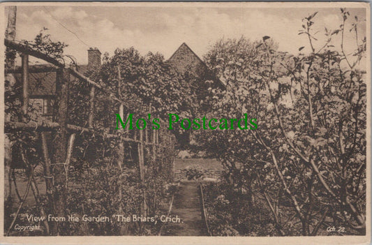 Derbyshire Postcard - Crich, "The Briars" Garden  SW14080