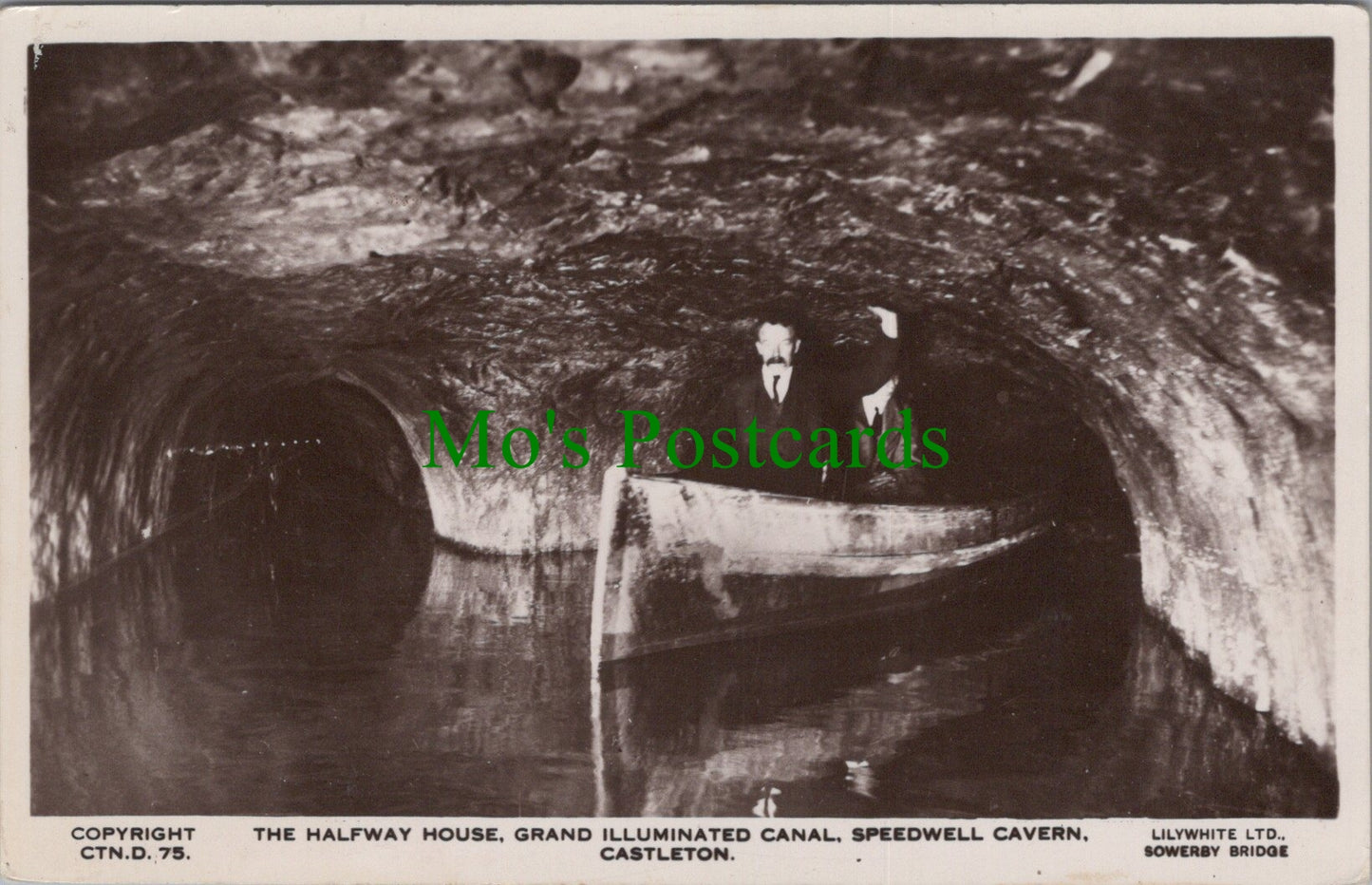 Derbyshire Postcard - Speedwell Cavern, Castleton   SW14088