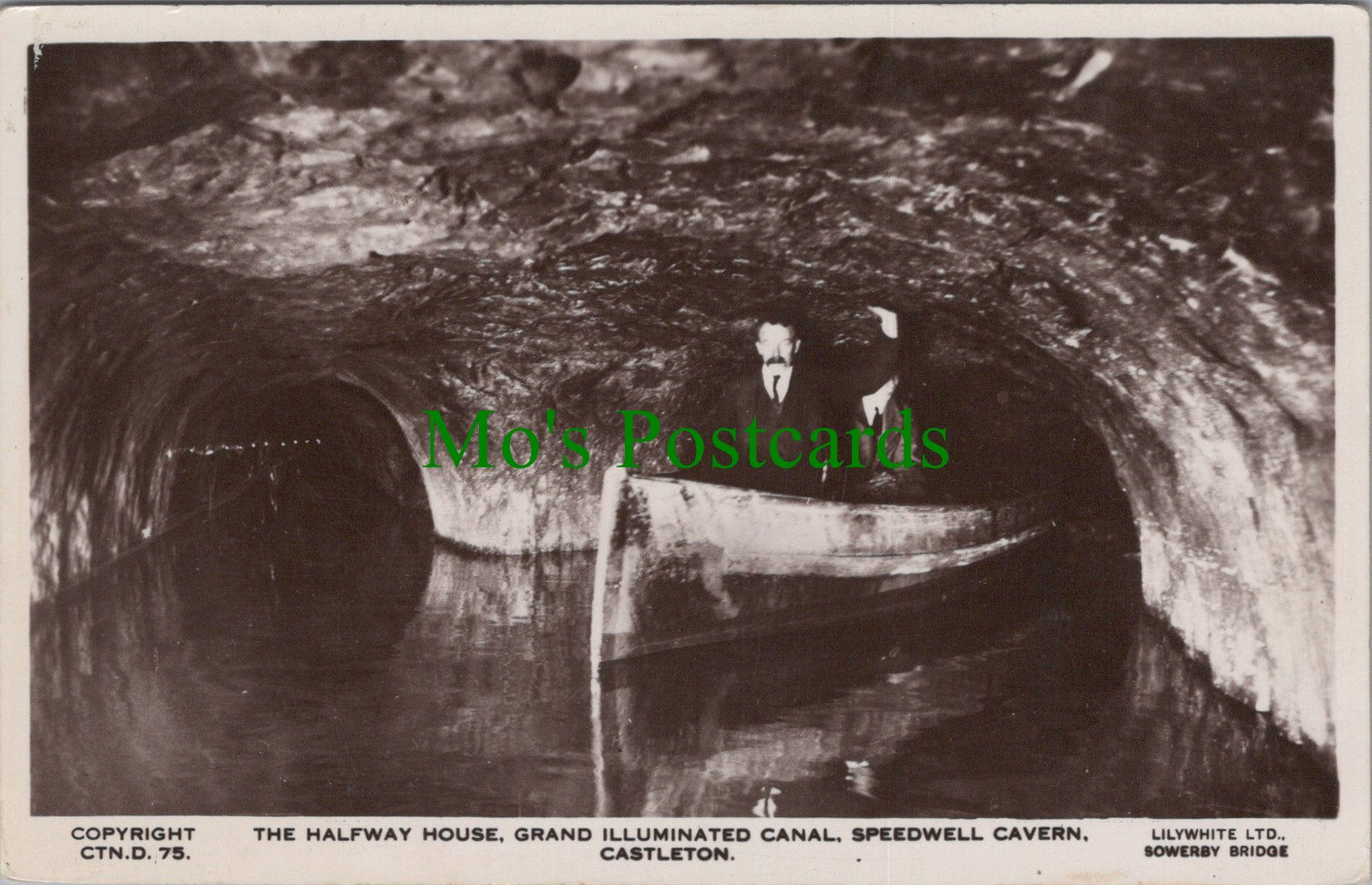 Derbyshire Postcard - Speedwell Cavern, Castleton   SW14088