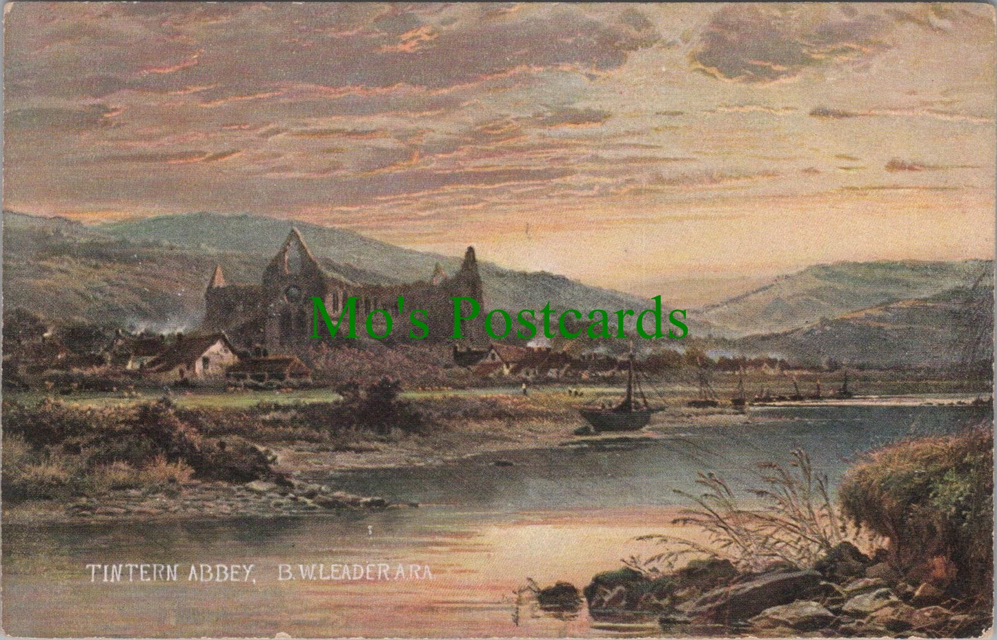 Wales Postcard - Tintern Abbey, Monmouthshire  SW14096