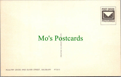 Wiltshire Postcard - Salisbury Poultry Cross and Silver Street  SW12598