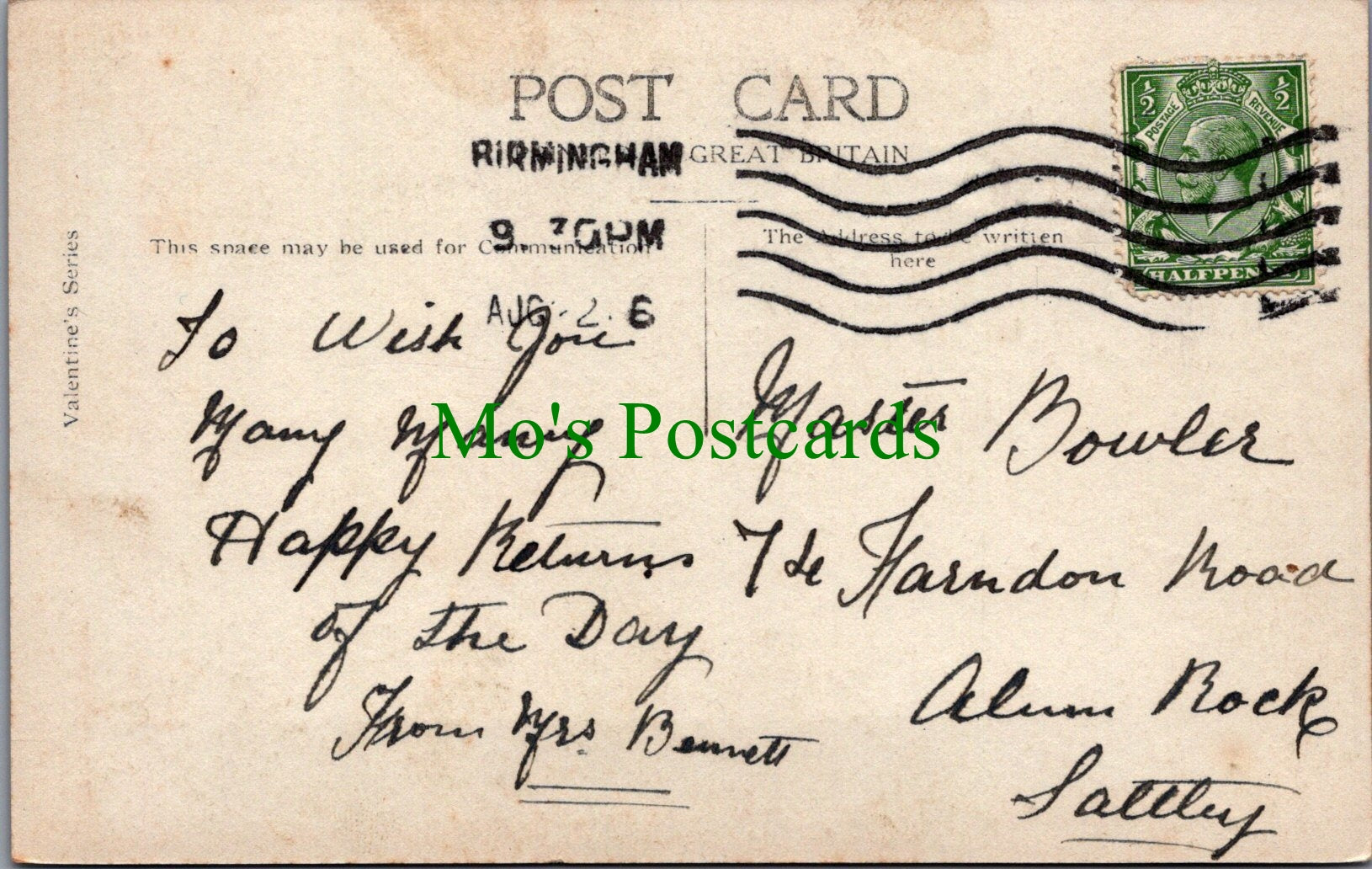 Greetings Postcard - Baby's 1st Birthday   SW12611