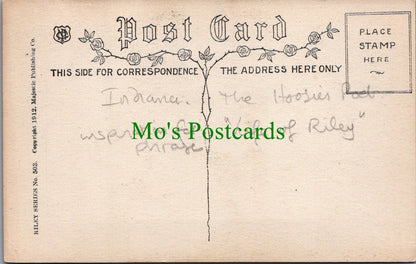Literature Postcard - American Author James Whitcomb Riley  SW12633