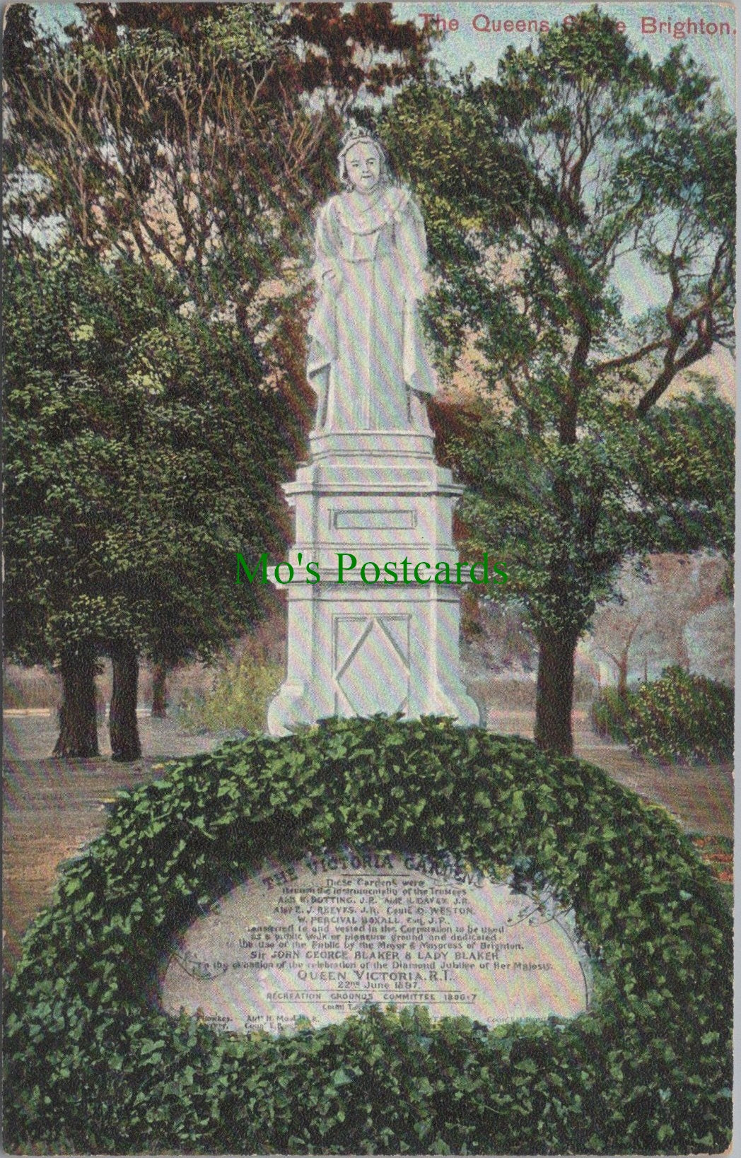 Sussex Postcard - Brighton, The Queens Statue  SW12643