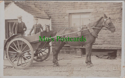 Social History Postcard - Horse and Delivery Cart   SW13284