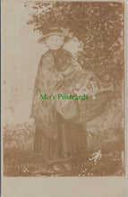 Load image into Gallery viewer, Cornwall Postcard - Cornish Lady With Basket of Dolls SW13295

