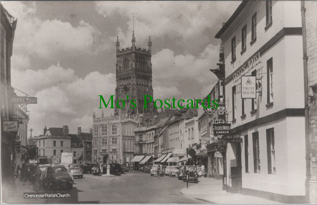 Gloucestershire Postcard - Cirencester Parish Church  SW13314