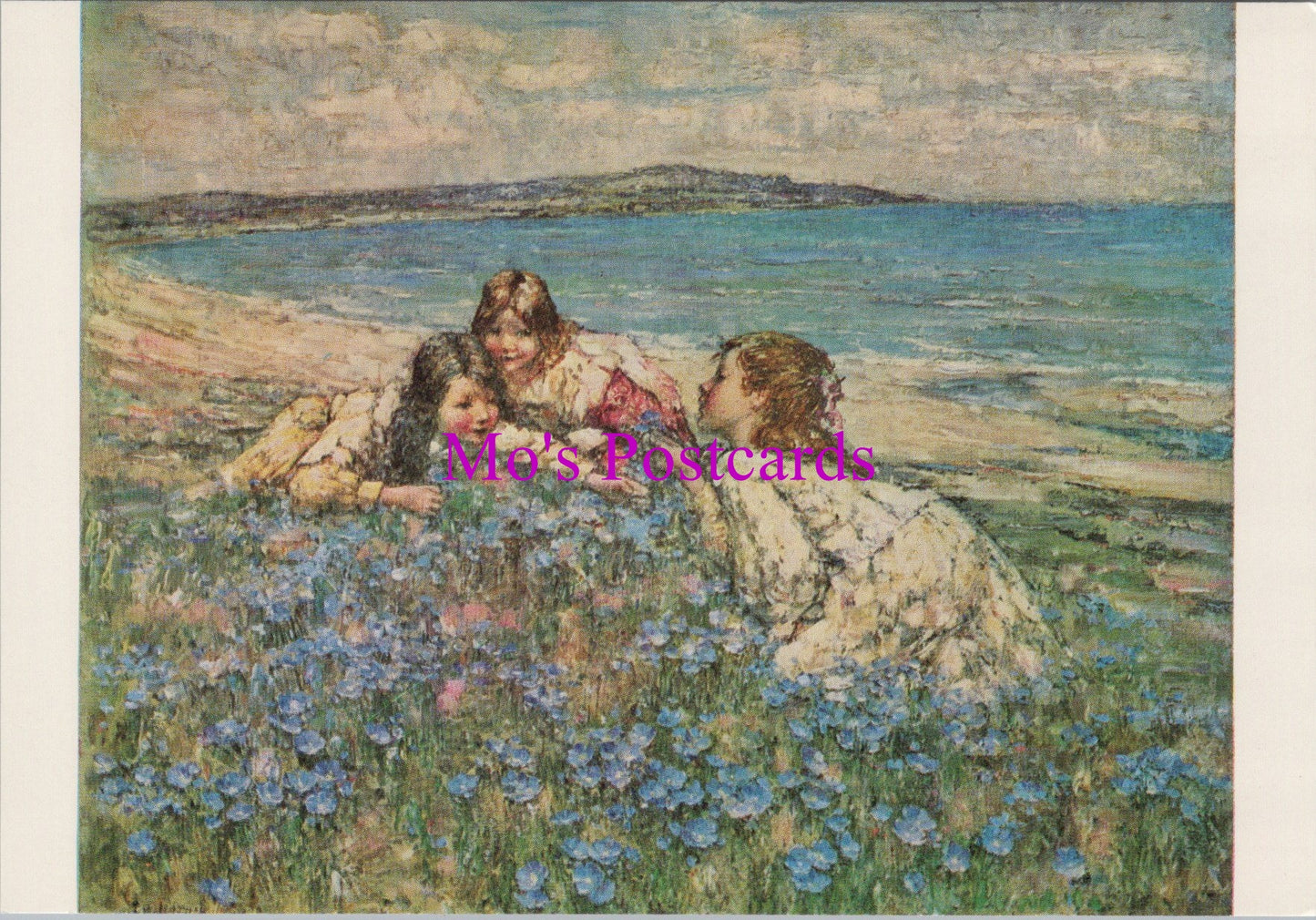 Art Postcard - Blue Flax, Artist E.A.Hornel   SW16023
