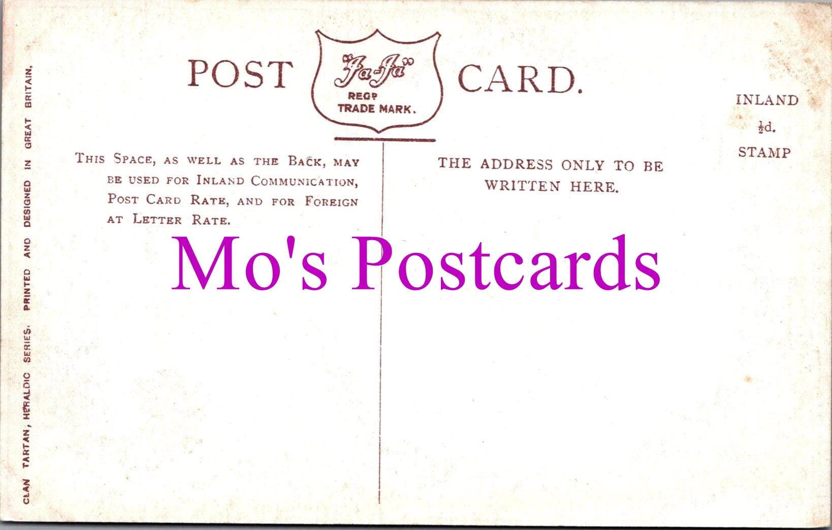 Heraldic Postcard - The Clan MacDougal  SW14487