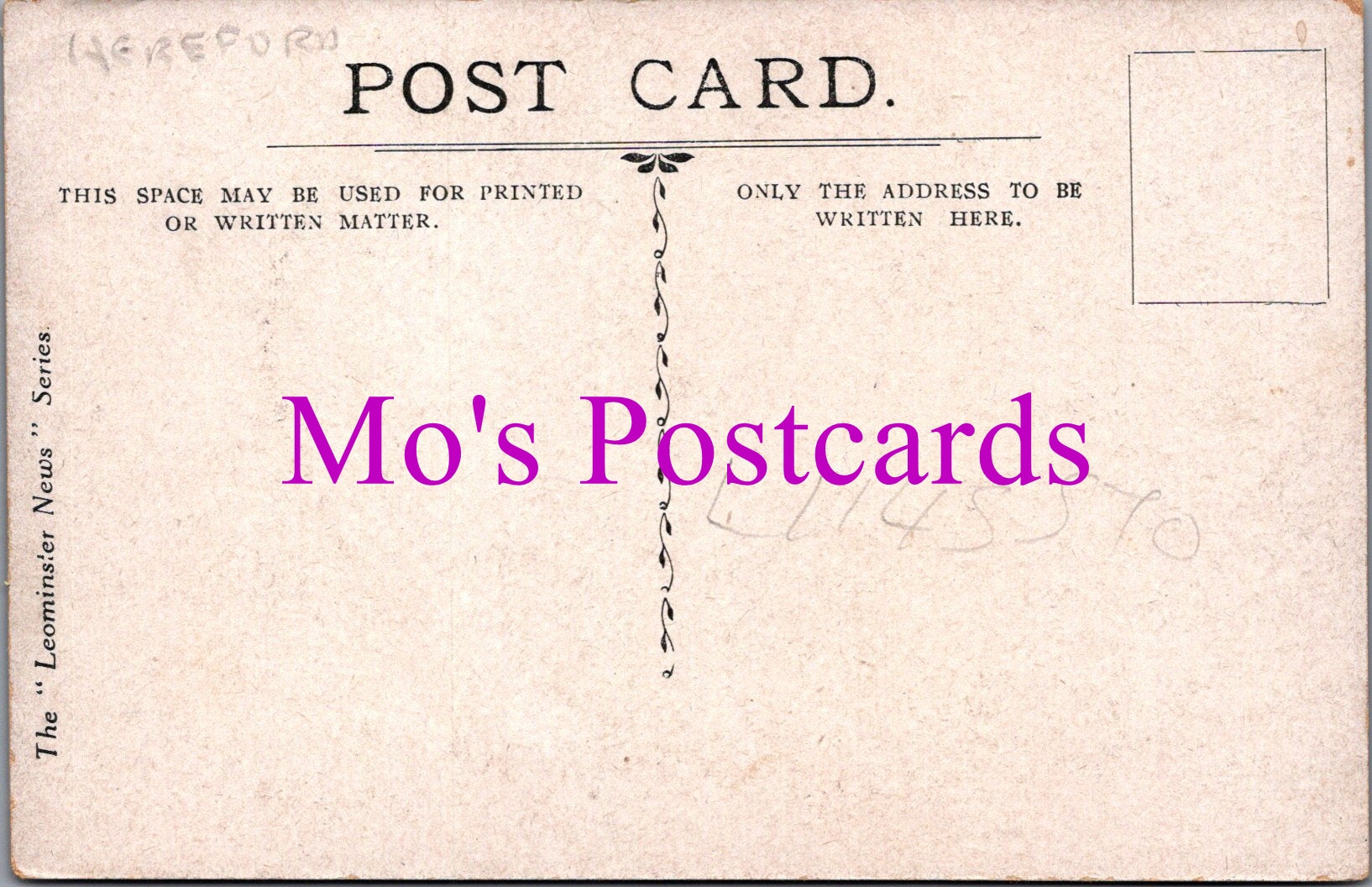 Herefordshire Postcard - Grammar School, Weobley   SW14503