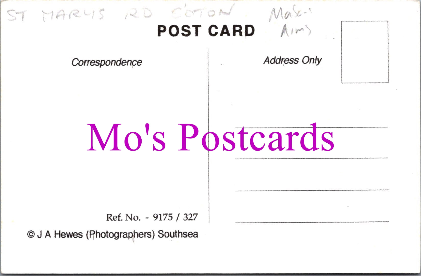 Hampshire Postcard - The Masons Arms, St Marys Road, Southampton SW14508