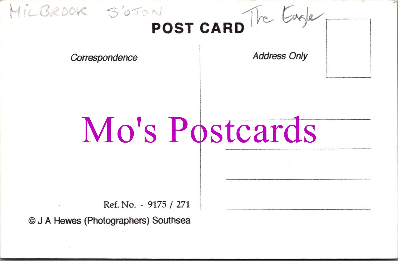 Hampshire Postcard - The Eagle, Millbrook, Southampton   SW14640