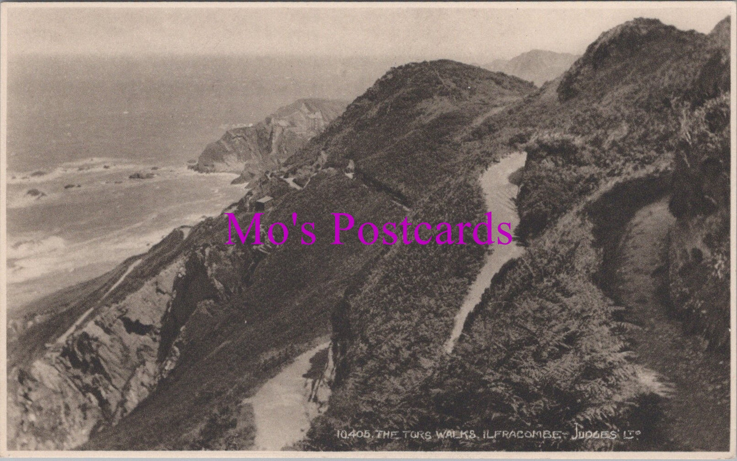 Devon Postcard - Ilfracombe, The Tors Walks   SW15347
