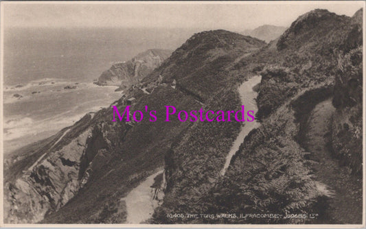 Devon Postcard - Ilfracombe, The Tors Walks   SW15347