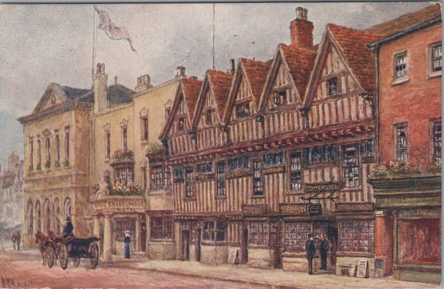 Warwickshire Postcard - Ye Five Gables, Stratford-On-Avon  SW16111