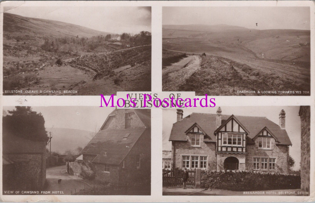 Devon Postcard - Views of Belstone   SW15053