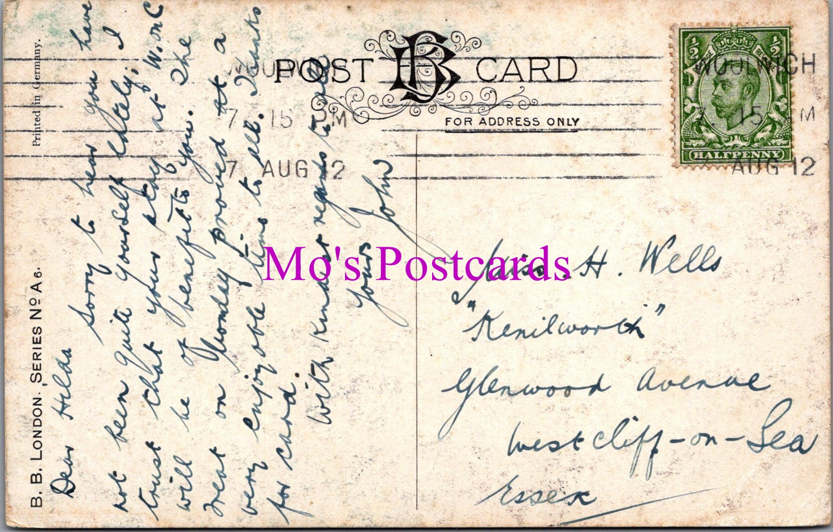 Wiltshire Postcard - An Orchard Near Hartmoor  SW15056