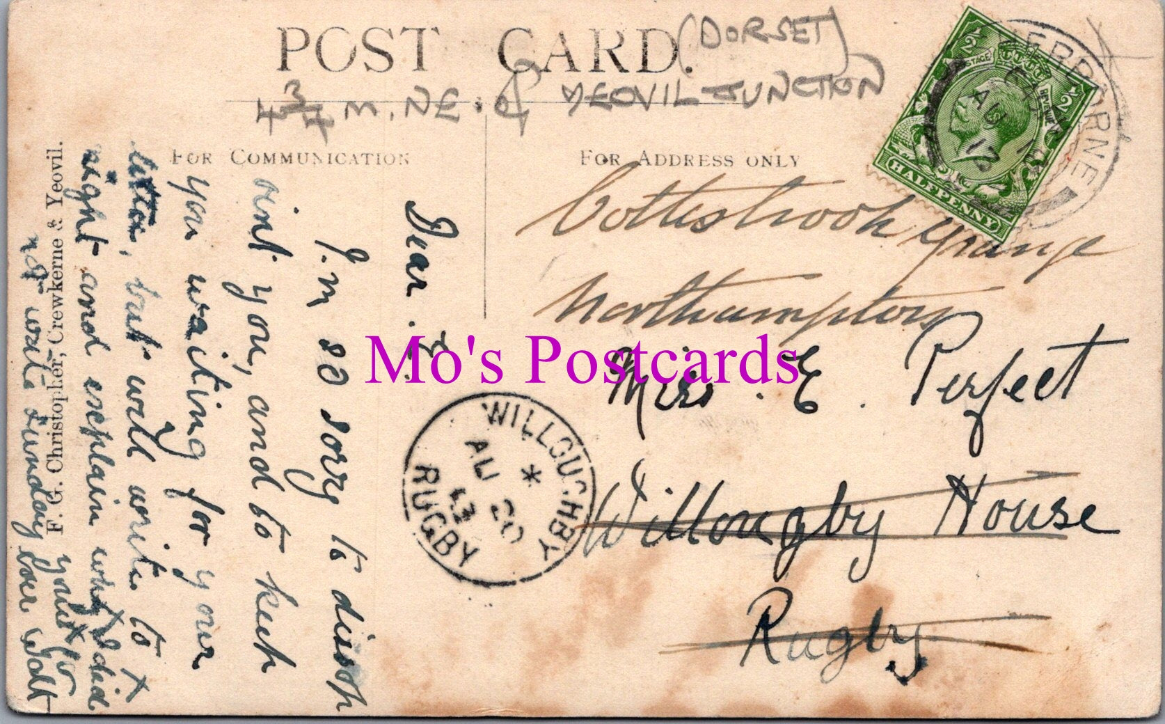 Dorset Postcard - Sherborne Castle    SW15066