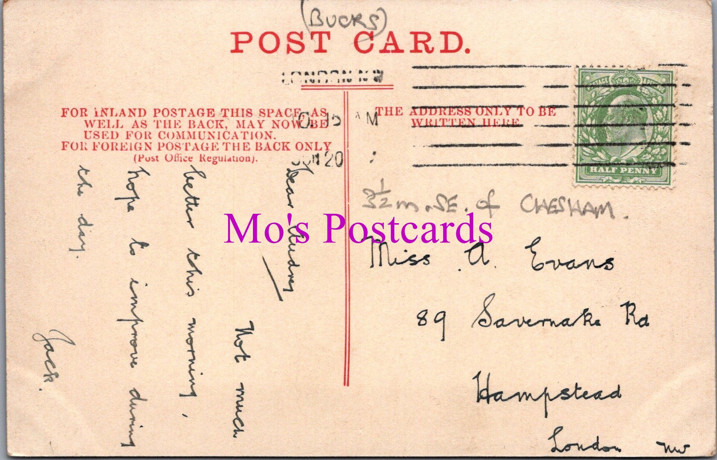 Buckinghamshire Postcard - A Bit of Latimer Village   SW15067