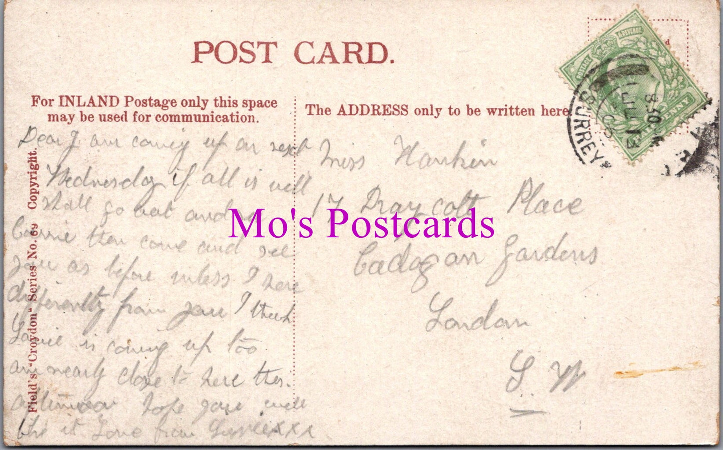 London Postcard - Purley, Near Croydon   SW15077