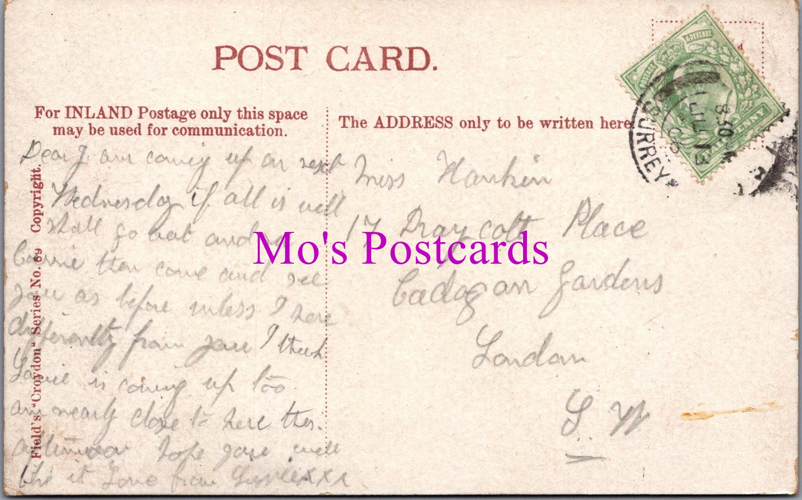 London Postcard - Purley, Near Croydon   SW15077