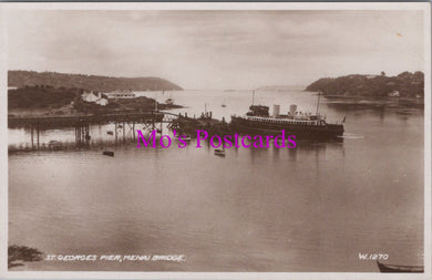 Wales Postcard - St Georges Pier, Menai Bridge  SW15085