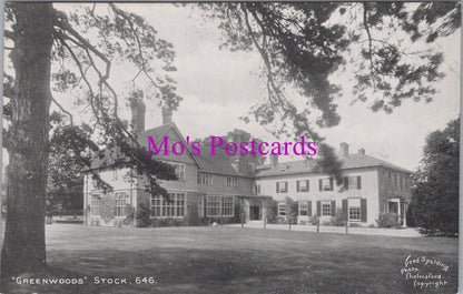 Essex Postcard - "Greenwoods", Stock  SW15096