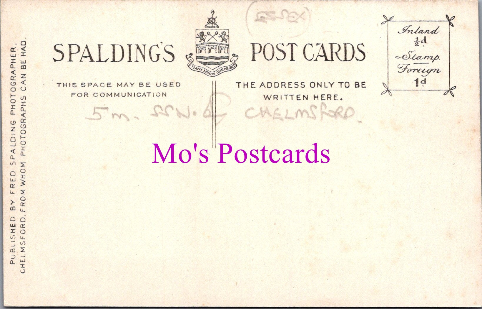 Essex Postcard - "Greenwoods", Stock  SW15096