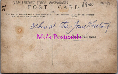 Industry Postcard - Jam Factory Staff, Moorhouses  HM595
