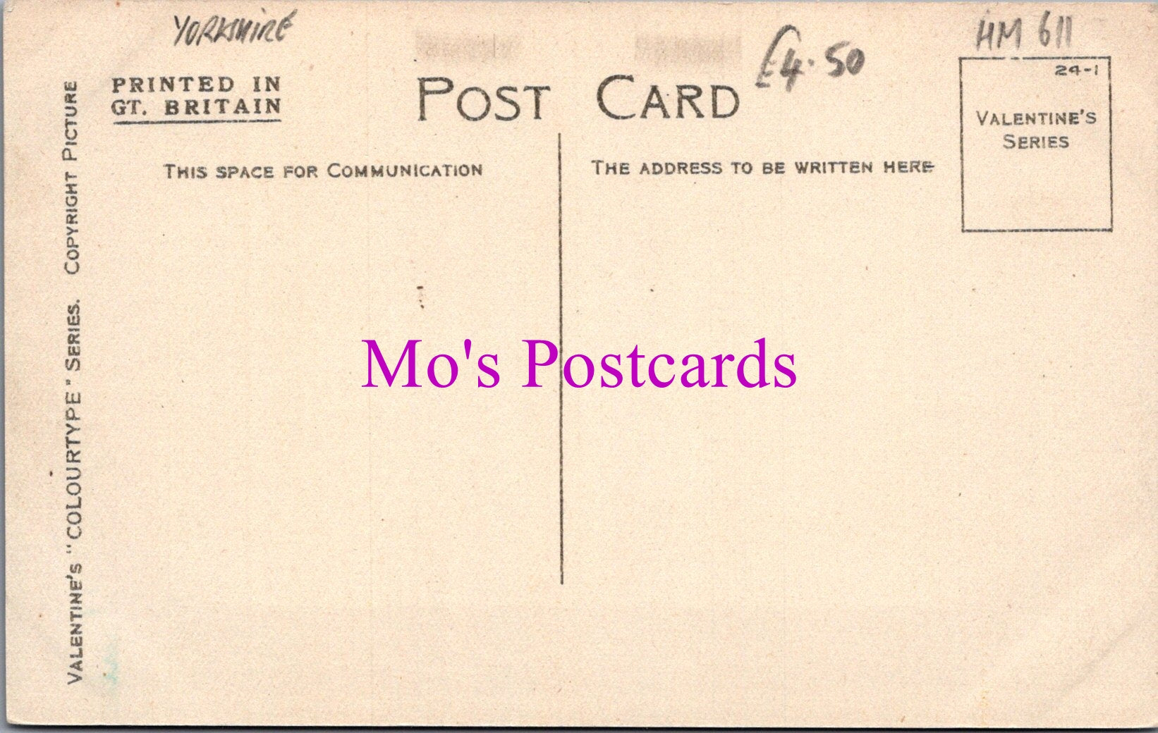 Yorkshire Postcard - Bridlington, St Annes Convalescent Home HM611