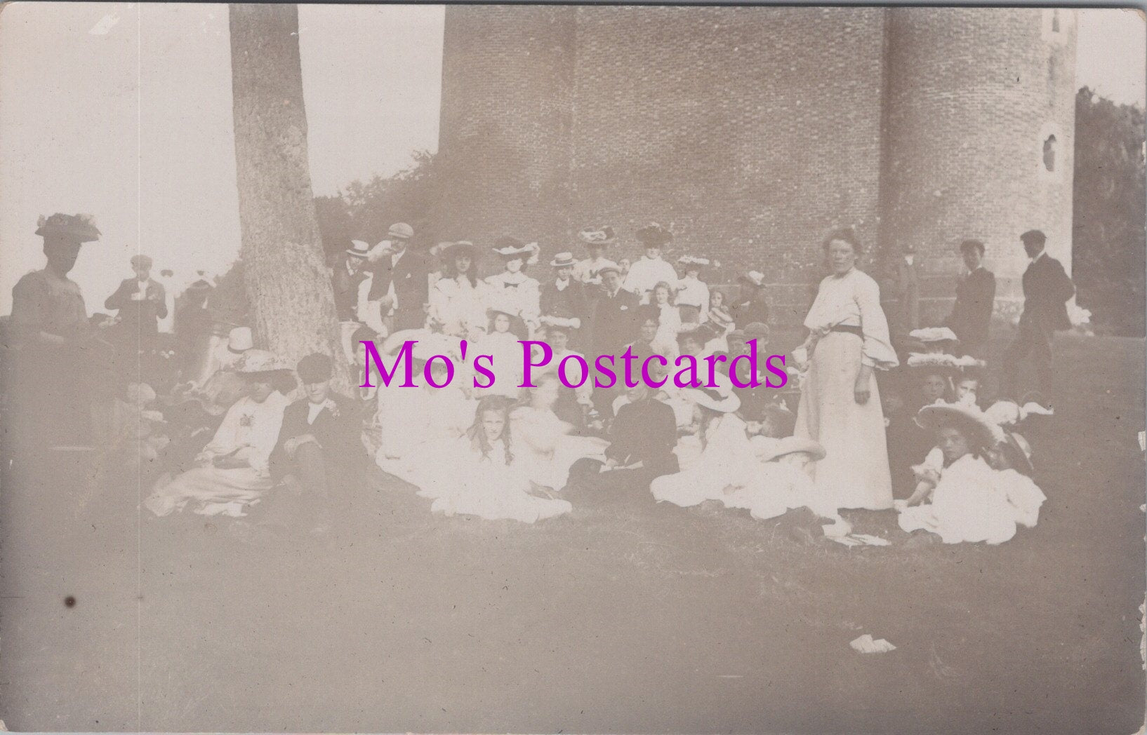 Somerset Postcard - People at King Alfred's Tower, Stourhead  HM655
