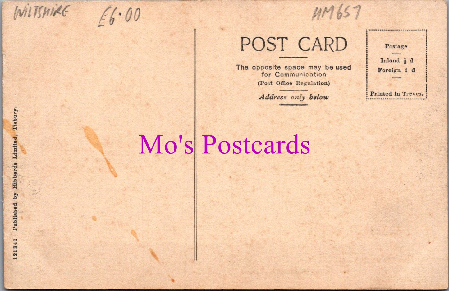 Wiltshire Postcard - Knoyle House, Salisbury    HM657