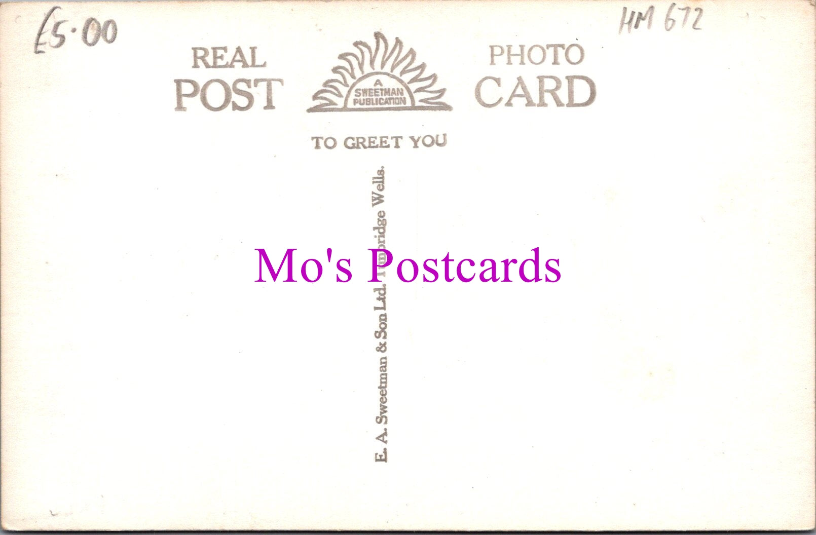 Somerset Postcard - Brandish Street, Allerford    HM672