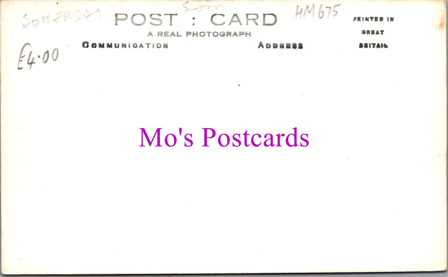Somerset Postcard - High Street, Leigh-On-Mendip   HM675