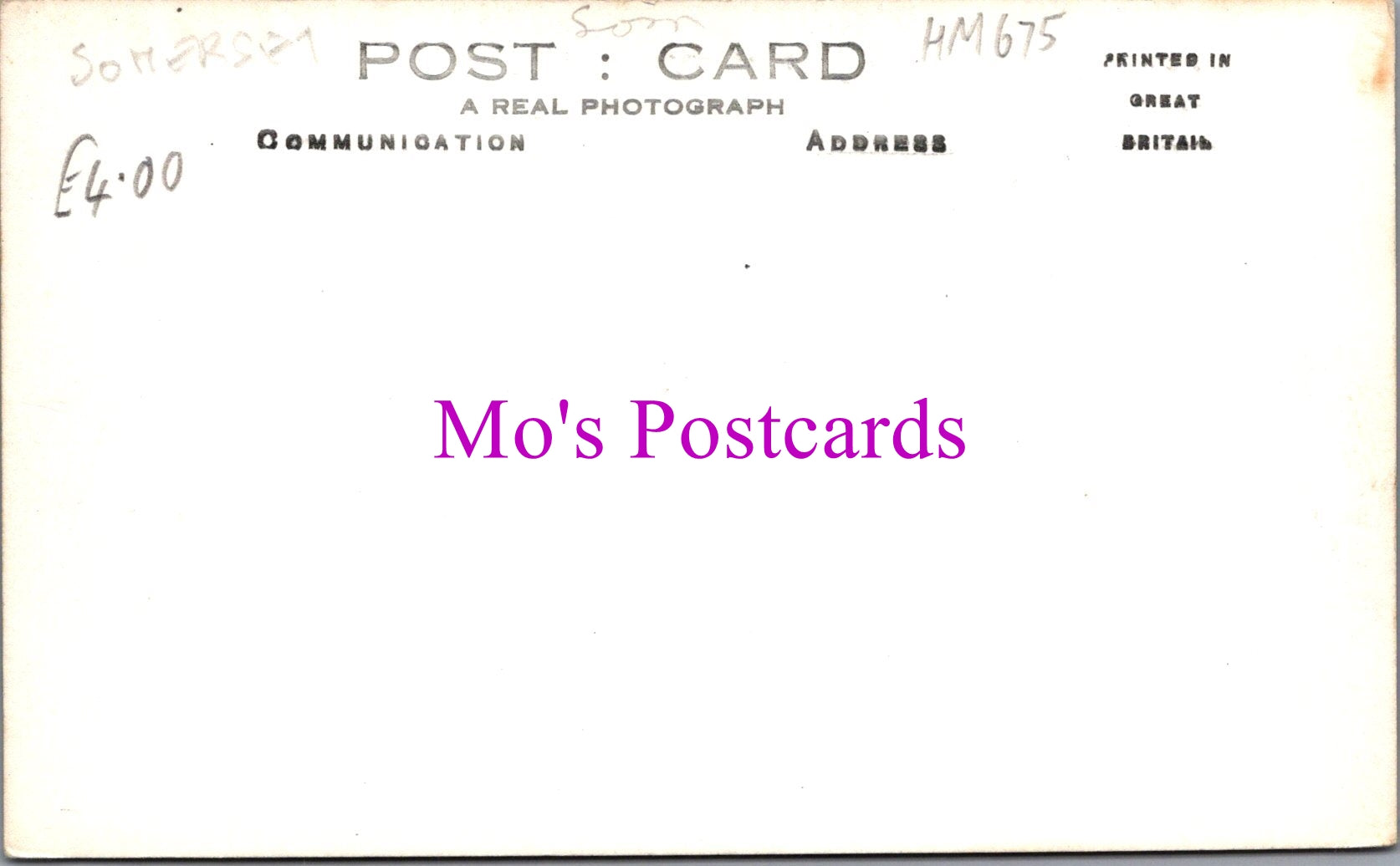 Somerset Postcard - High Street, Leigh-On-Mendip   HM675
