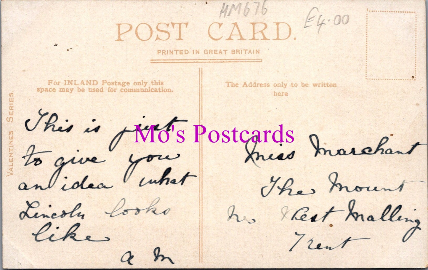 Lincolnshire Postcard - Lincoln From Railway   HM676