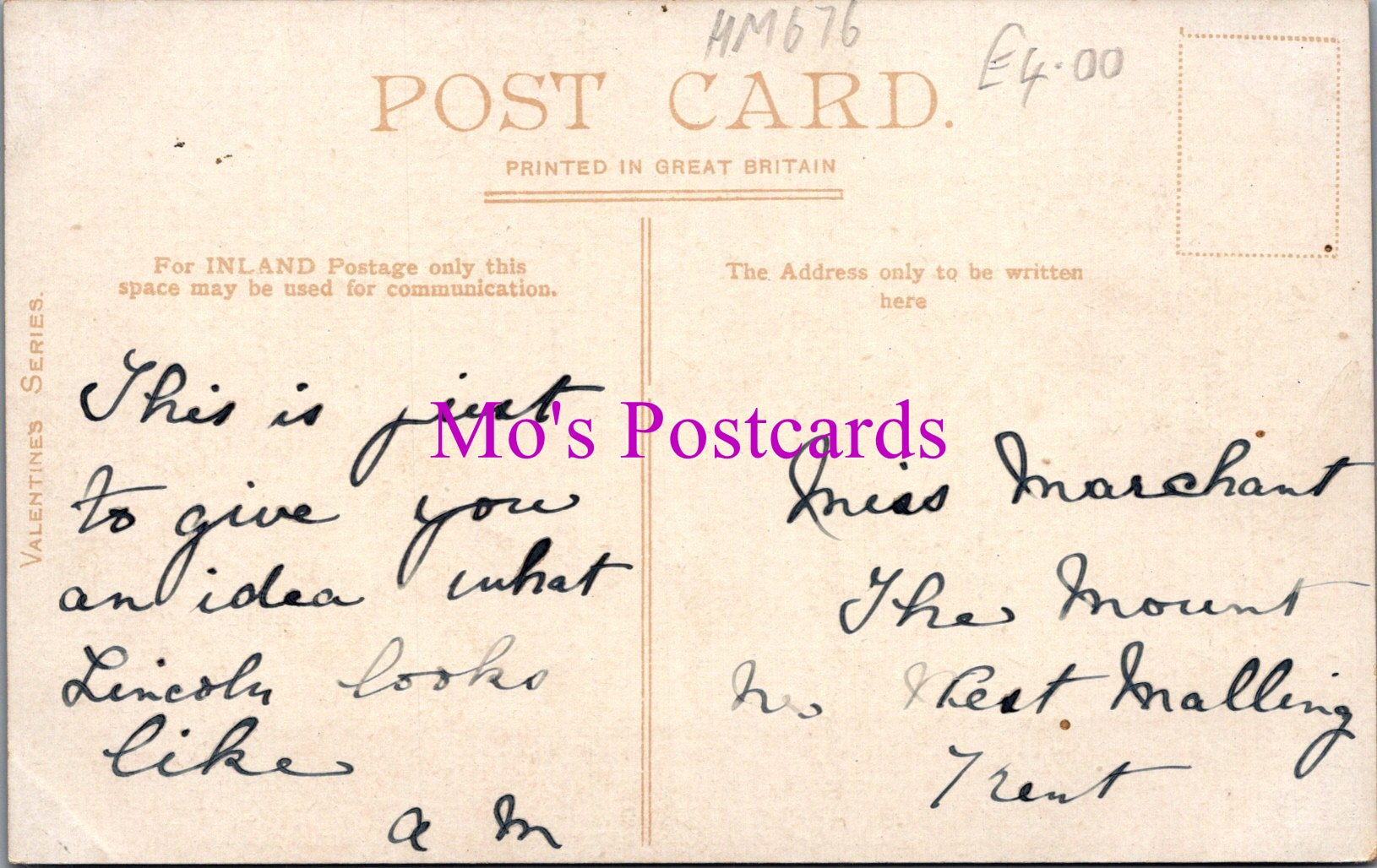 Lincolnshire Postcard - Lincoln From Railway   HM676