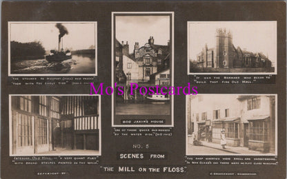 Lincolnshire Postcard - Scenes From "The Mill on The Floss"  HM683