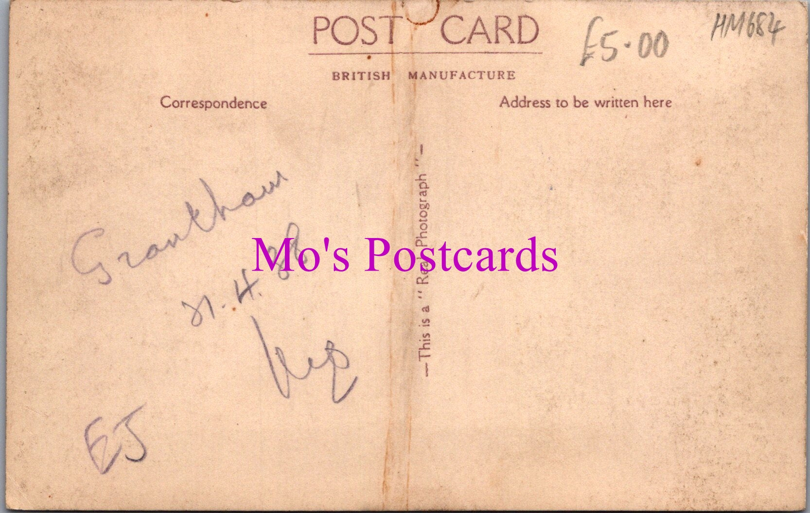Lincolnshire Postcard - Caythorpe Court  HM684